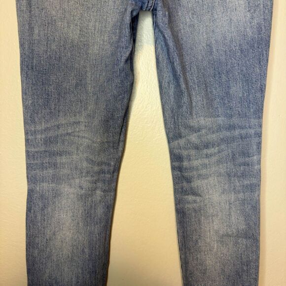 Madewell The Perfect Vintage Distressed Straight Light Wash Denim Jeans Size 25 - Picture 15 of 15